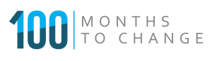 100 Months to Change Logo